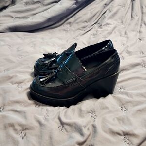 Mossimo Supply Co. Reagan Platform Chunky Black Loafers 9.5 Y2K Bratz